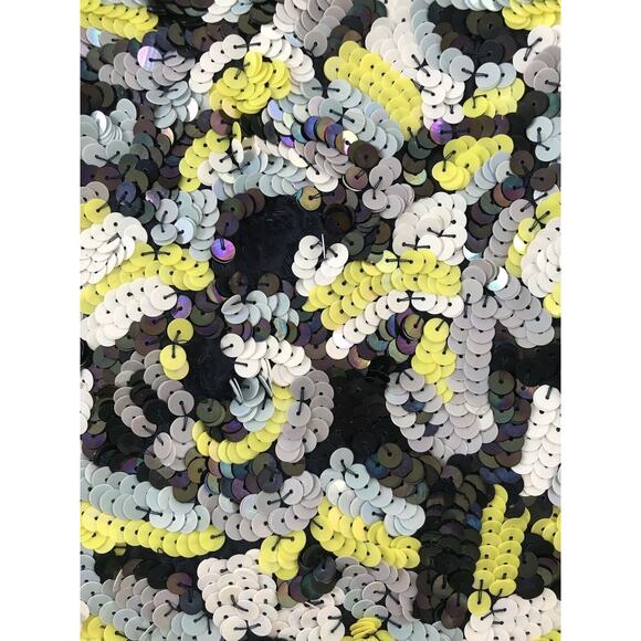 French Connection Multicolor Sequin A-Line Mini Skirt Lined FLAW - Picture 3 of 10